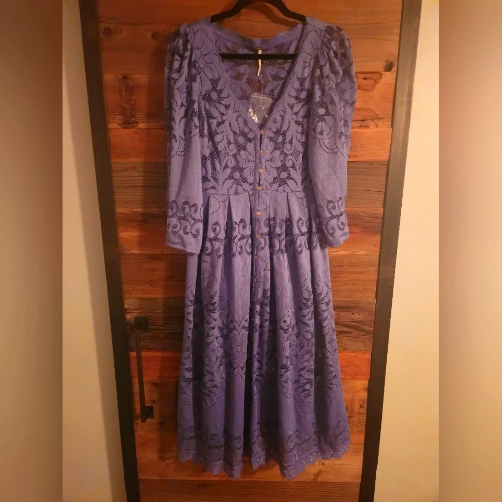 NWOT XS Free People Shadow Dance Midi NO SLIP Flaw* - Picture 5 of 7